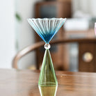 Ribbed Cocktail Glasses | Vintage Colored Glassware-Glass-Lightsnest
