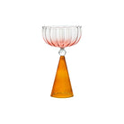 Ribbed Cocktail Glasses | Vintage Colored Glassware-Glass-Lightsnest