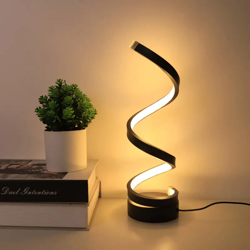 LED Table Lamp | Spiral Table Lamp-Table Lamp-Lightsnest