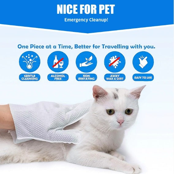 Pet Grooming Gloves | Dog Wipes-Pets Accessories-Lightsnest