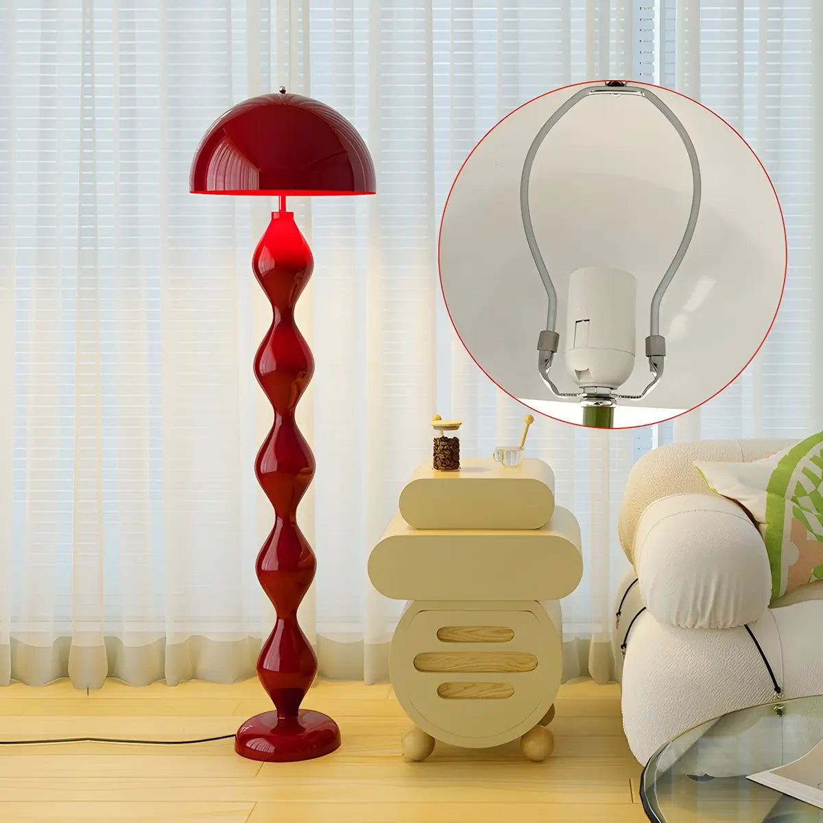 Mushroom Floor Lamp | Modern LED Light-Floor Lamp-Lightsnest