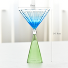 Ribbed Cocktail Glasses | Vintage Colored Glassware-Glass-Lightsnest