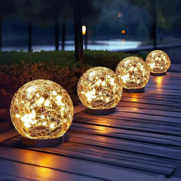 Outdoor Light | Solar Powered Orb-Outdoor Lights-Lightsnest