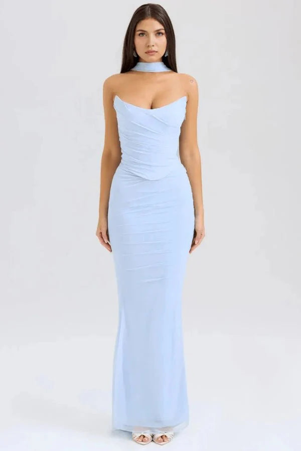 Women Dress | Fitted Maxi Dress-Women Dress-Lightsnest