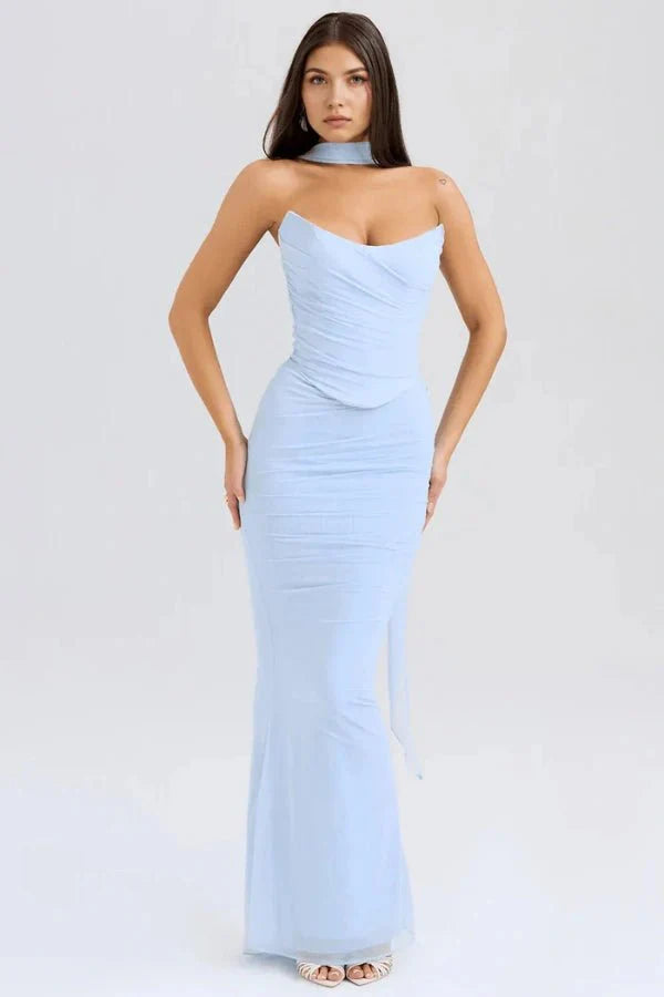 Women Dress | Fitted Maxi Dress-Women Dress-Lightsnest