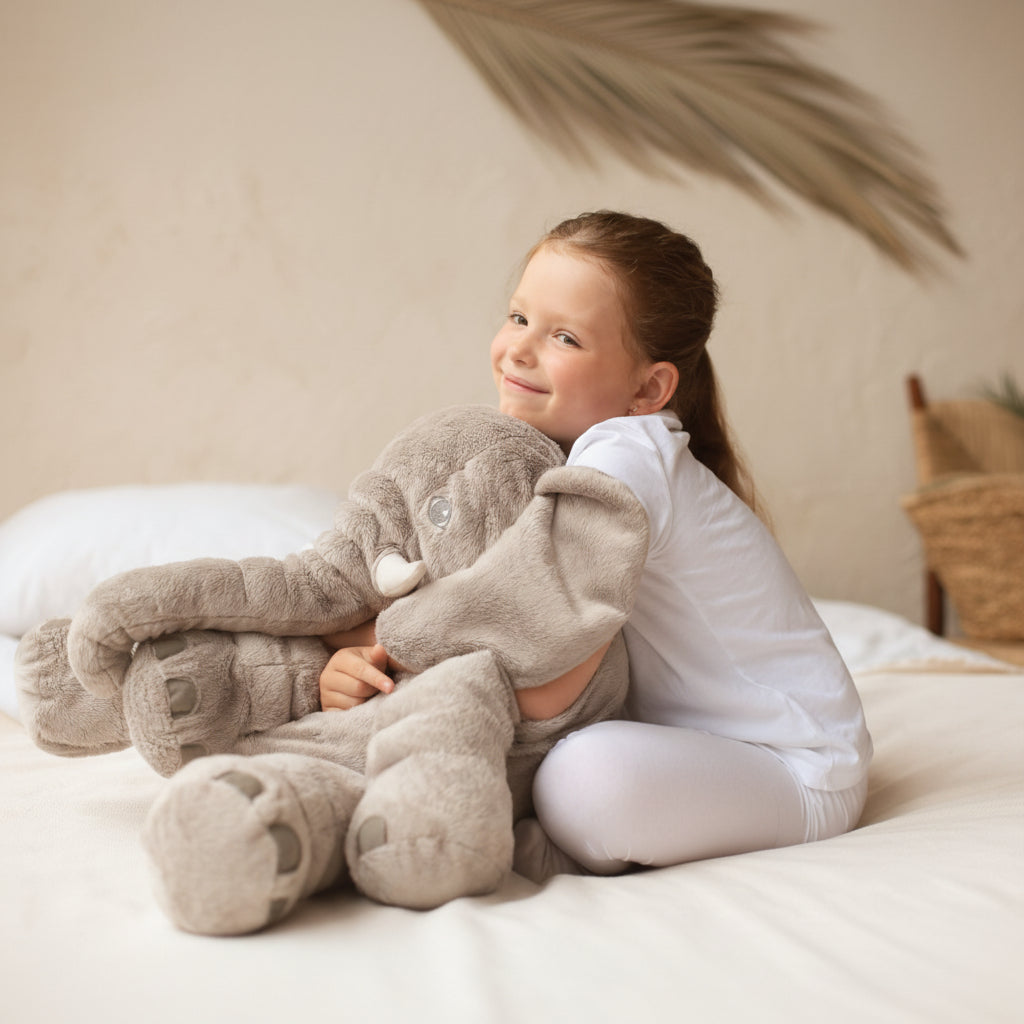 Baby Pillow | Elephant Soft Toy-Toy-Lightsnest