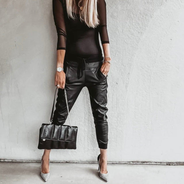 Ladies Joggers | Skinny Joggers-Women Pants-Lightsnest