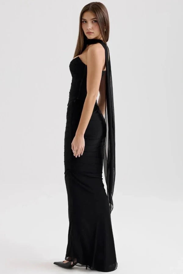 Women Dress | Fitted Maxi Dress-Women Dress-Lightsnest