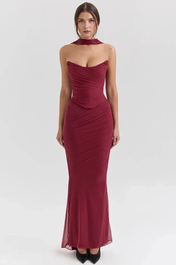 Women Dress | Fitted Maxi Dress-Women Dress-Lightsnest