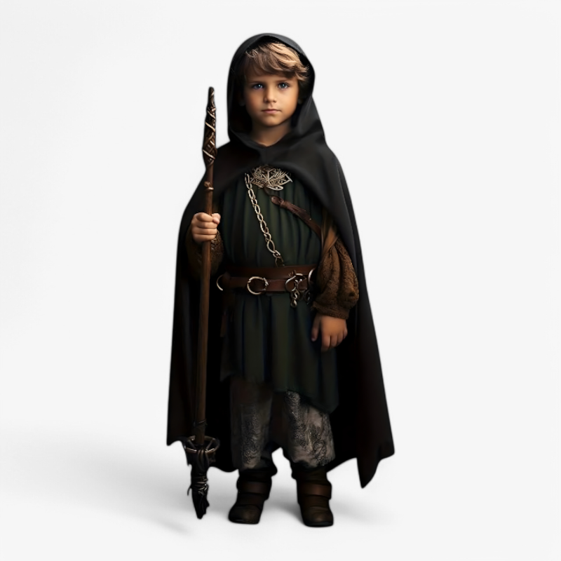 Wizard Cape | Hooded Adventure Costume-Kids Costume-Lightsnest