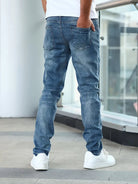 Men's Slim Fit Jeans - Tapered Leg Faded Wash