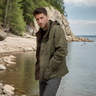 Men's Waterproof Hooded Parka Jacket - Winter Outdoor Coat